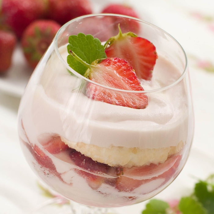 a bowl of Strawberry Shortcake Ice Cream