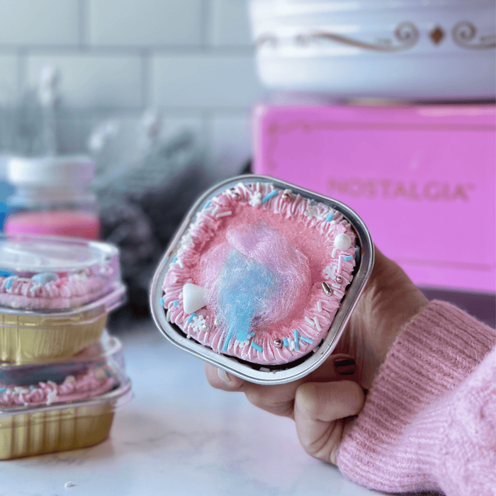 Mini Cotton Candy Cookie Cakes