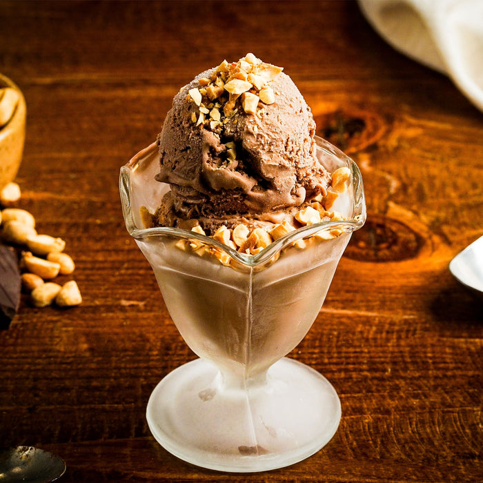 a bowl of Chocolate Peanut Butter Ice Cream