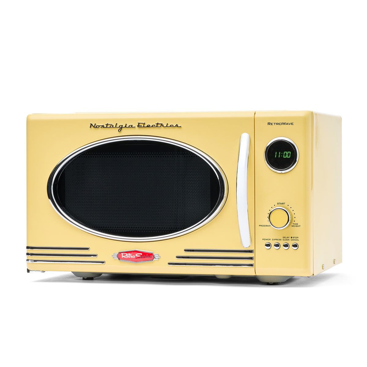 Nostalgia Electric Retro Microwave 電子レンジ Retro 0.7 Cubic Foot 700-Watt Countertop Microwave Oven - Orange
