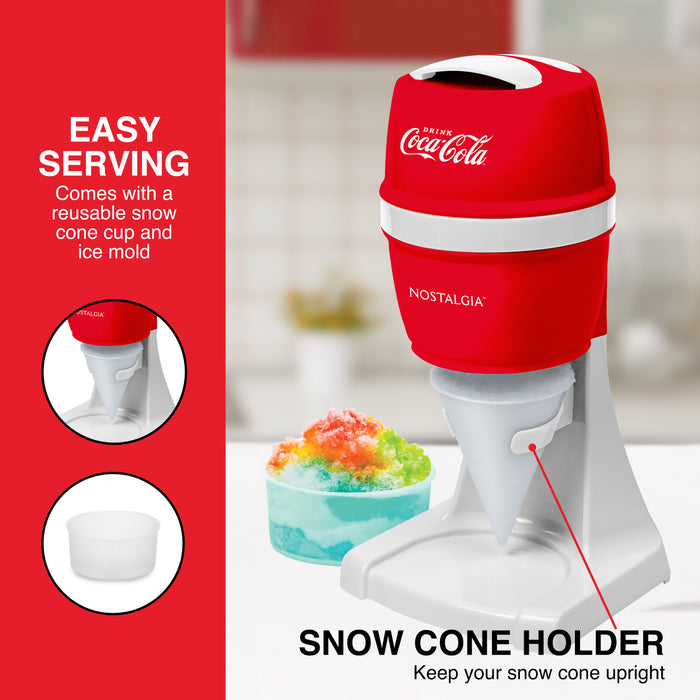 Coca-Cola Electric Shaved Ice & Snow Cone Maker — Nostalgia Products