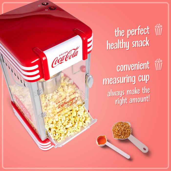Coca-Cola 2.5-Oz. Kettle Popcorn Maker, Red