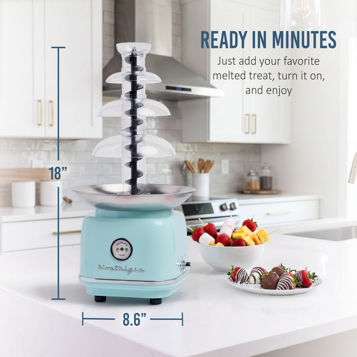 Classic Retro 4-Tier 2-Pound Chocolate Fondue Fountain
