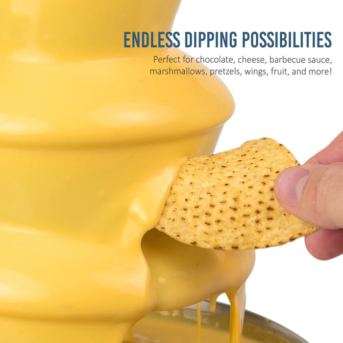 Classic Retro 4-Tier 2-Pound Chocolate Fondue Fountain