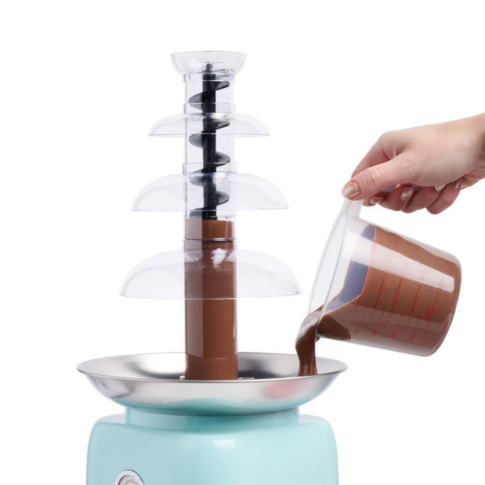 Classic Retro 4-Tier 2-Pound Chocolate Fondue Fountain