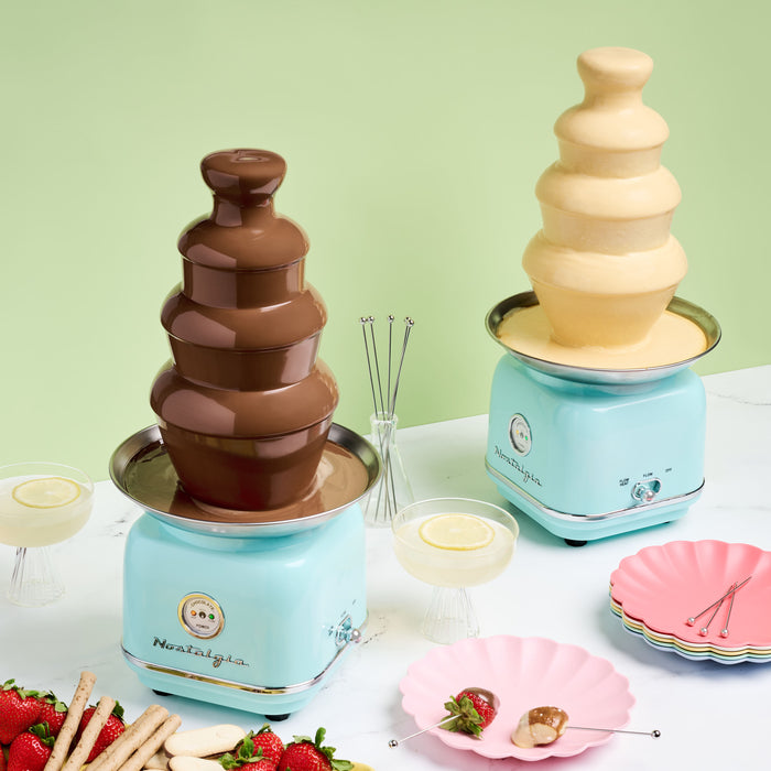 Classic Retro 4-Tier 2-Pound Chocolate Fondue Fountain
