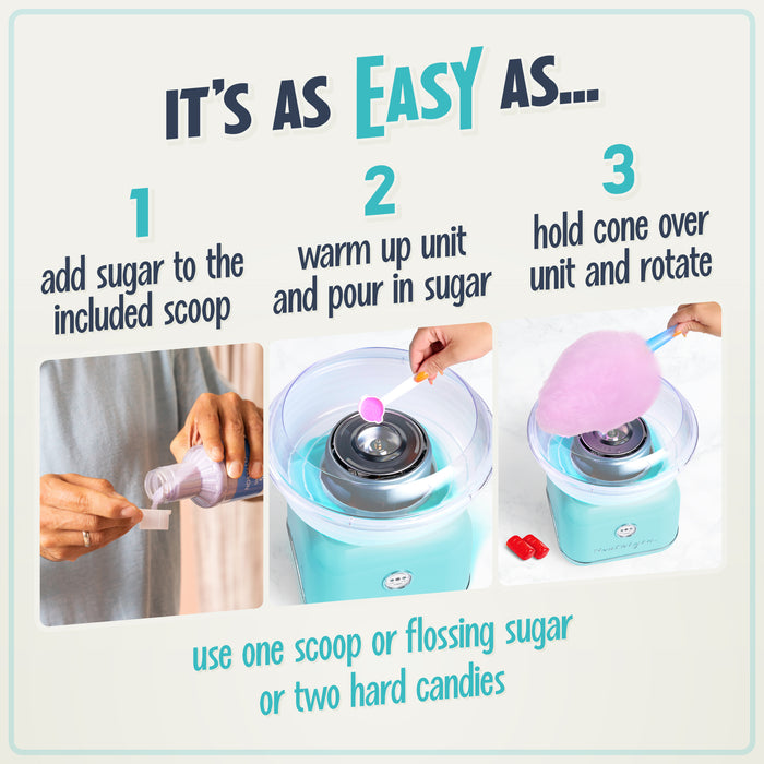 Complete Guide: Cleaning a Nostalgia Cotton Candy Machine 3 Cotton Candy Party Kit With Sugar Nostalgia Cotton Candy ...
