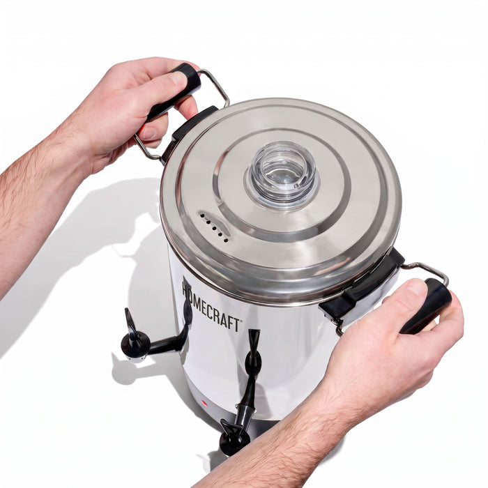 HomeCraft™ Quick-Brewing 1000-Watt Automatic 45-Cup Coffee Urn, Stainless Steel