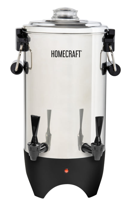 HomeCraft™ Quick-Brewing 1000-Watt Automatic 45-Cup Coffee Urn, Stainless Steel