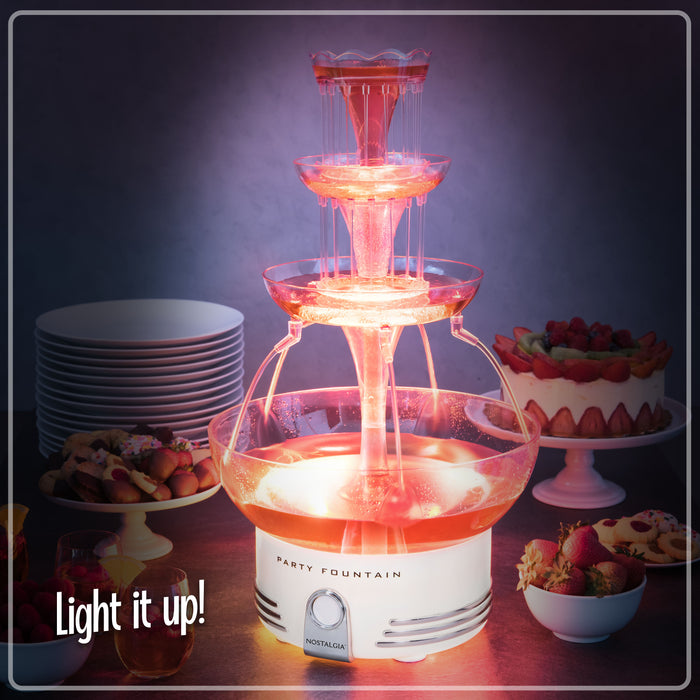 Retro 3-Tier Lighted Party Fountain