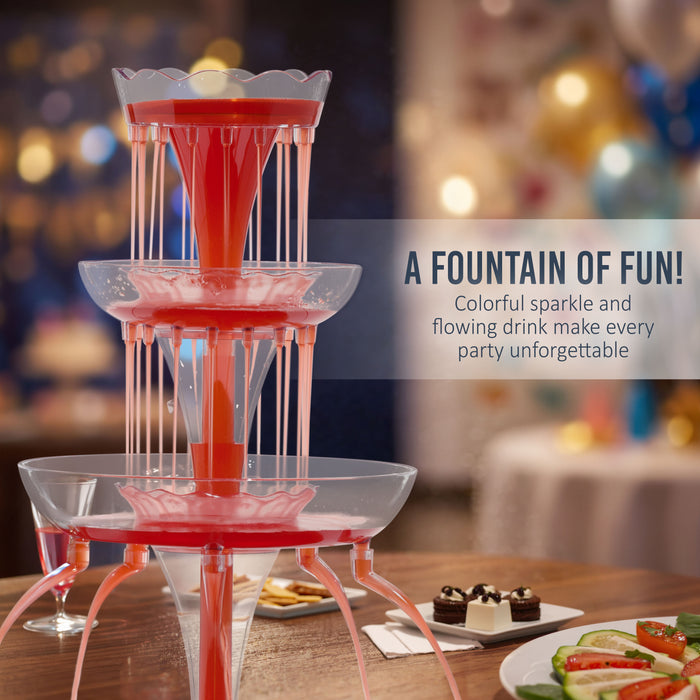 Retro 3-Tier Lighted Party Fountain