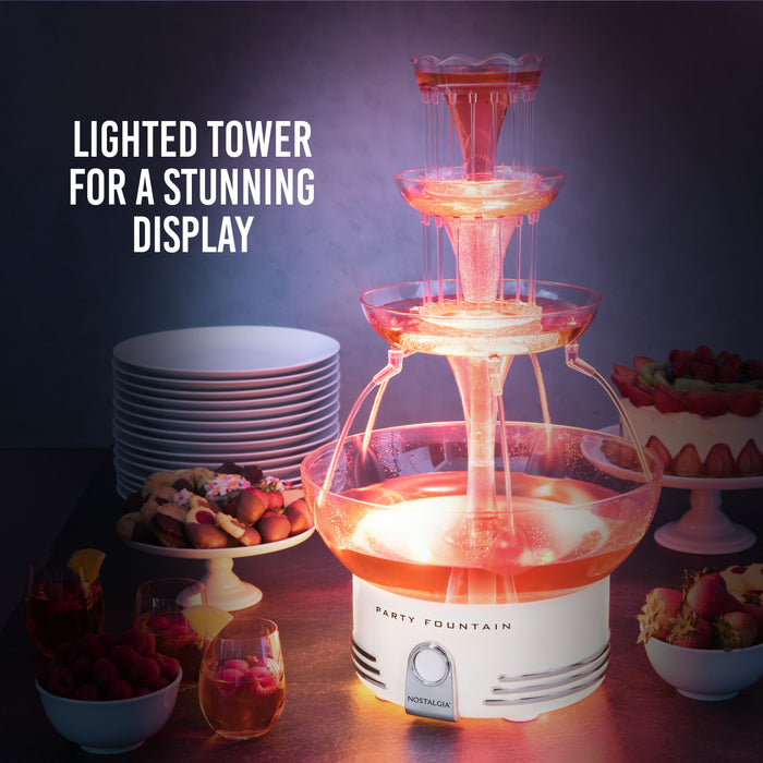 Retro 3-Tier Lighted Party Fountain