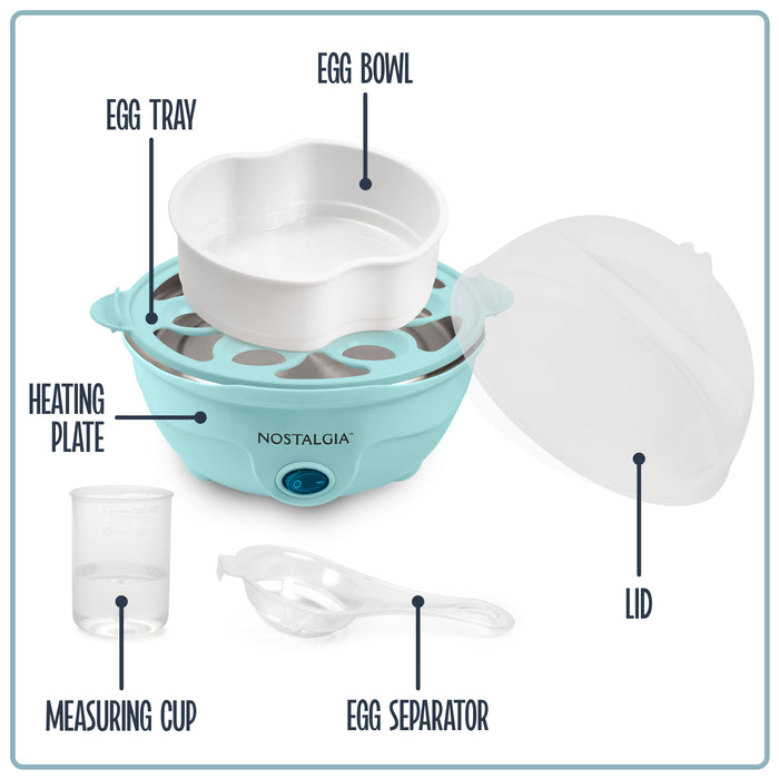 Nostalgia egg cooker steaming vegetables