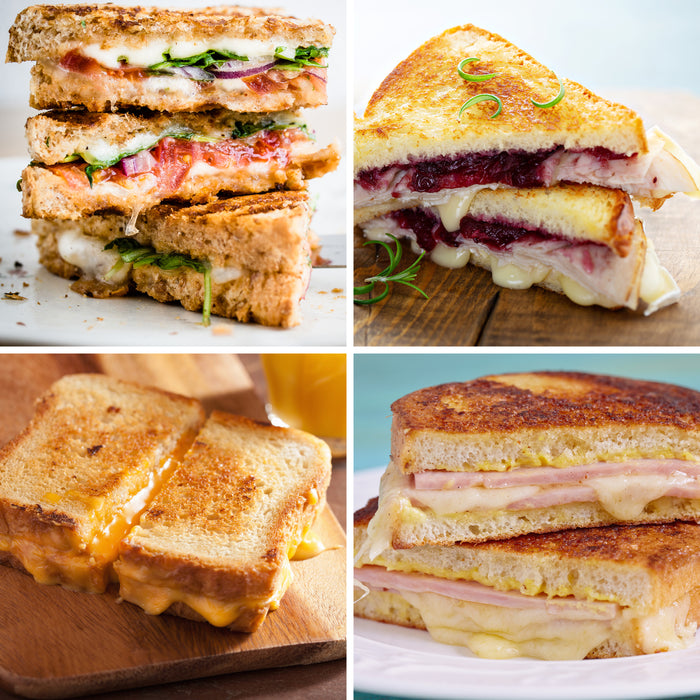 Deluxe Grilled Cheese Sandwich Toaster with Toasting Baskets with Extra Wide Slots