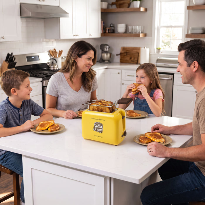 Deluxe Grilled Cheese Sandwich Toaster with Toasting Baskets with Extra Wide Slots
