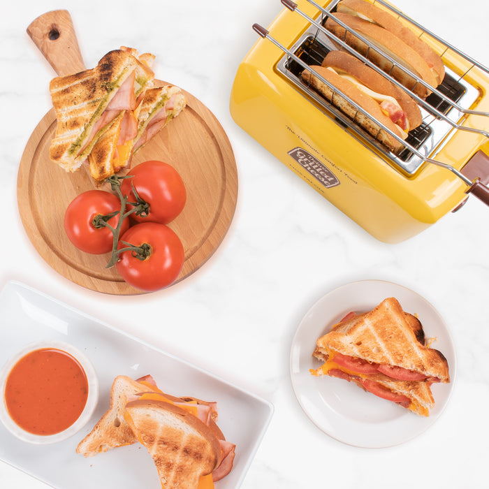 Deluxe Grilled Cheese Sandwich Toaster with Toasting Baskets with Extra Wide Slots