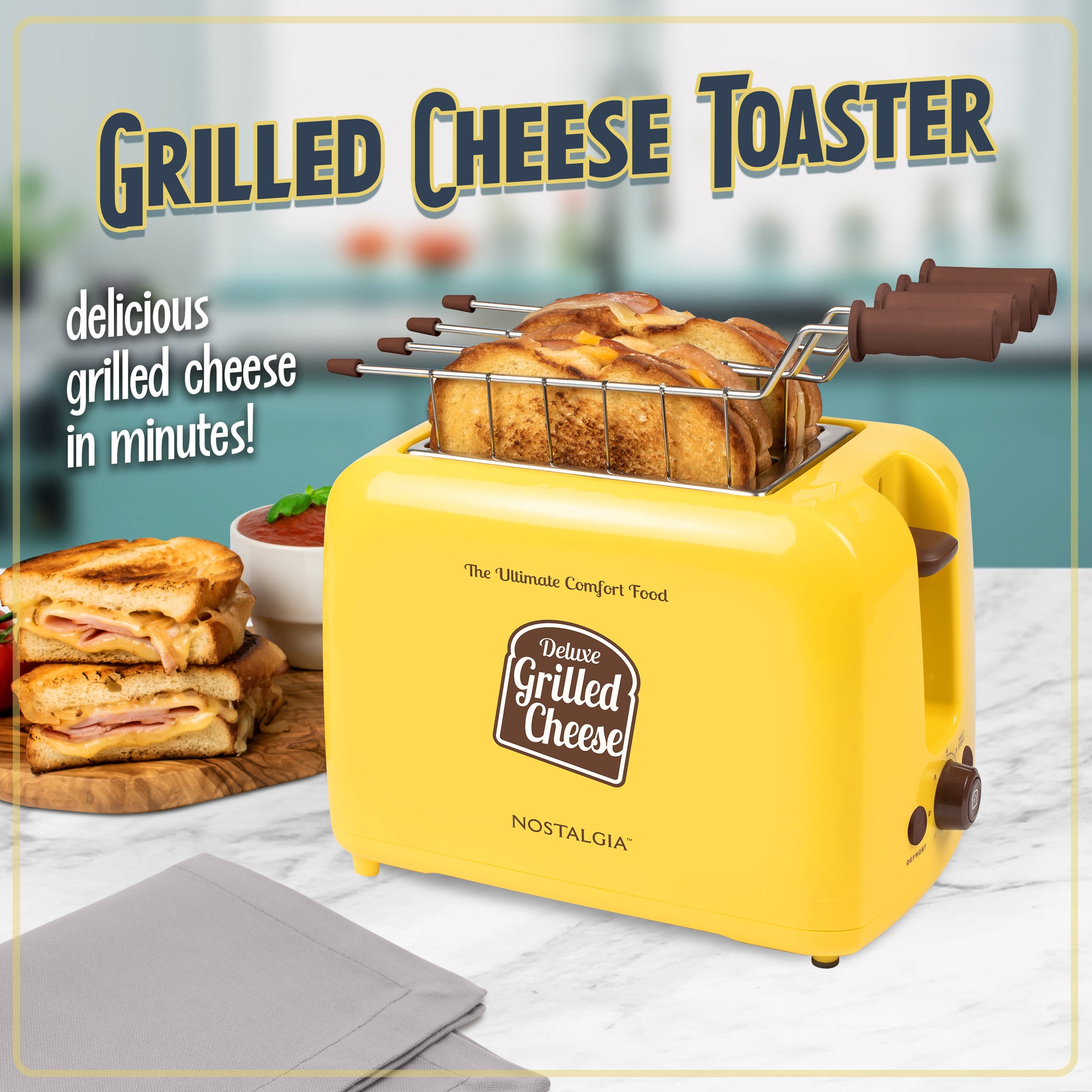 Cheese Toaster Deluxe Grilled Cheese Sandwich Toaster — Nostalgia Products