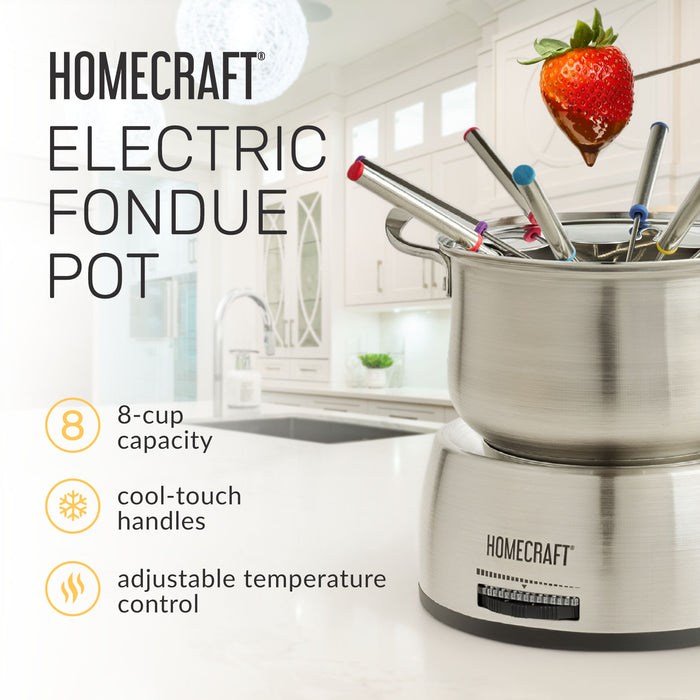 HomeCraft™ 8-Cup Electric Fondue Set