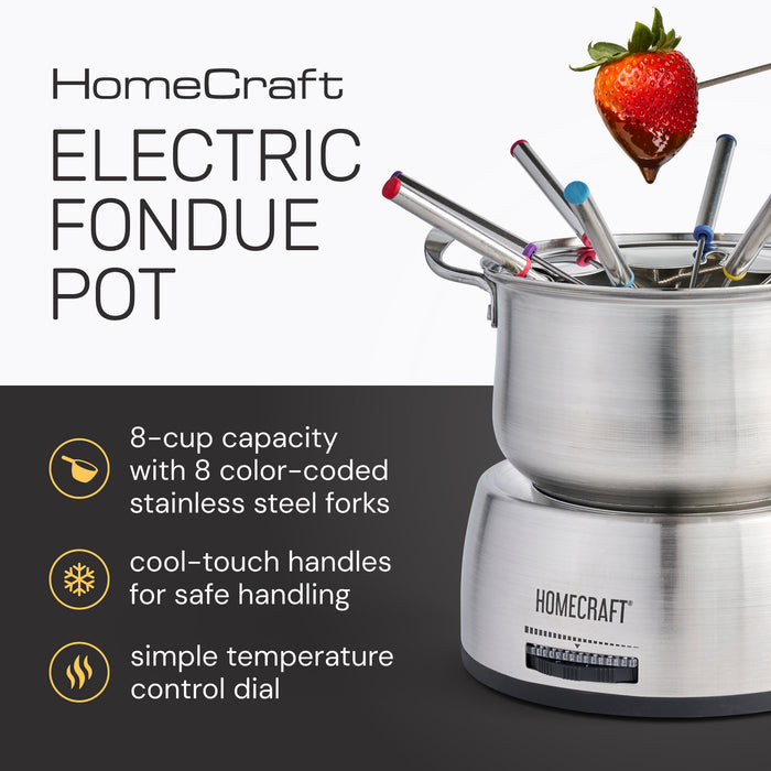HomeCraft™ 8-Cup Electric Fondue Set