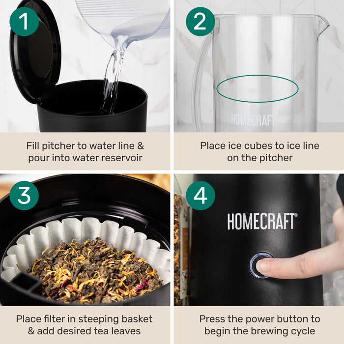 HomeCraft 2-Quart Iced Tea Maker