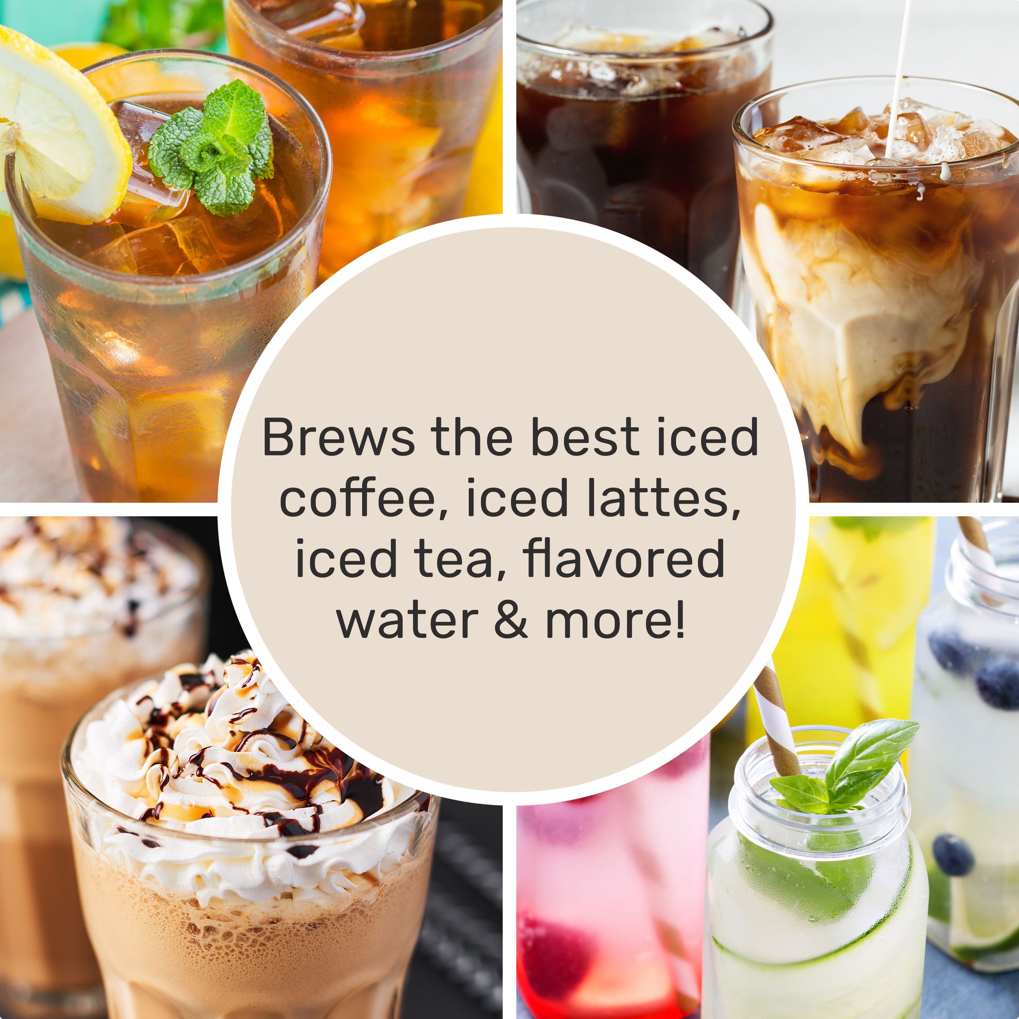 HomeCraft 3-Quart Ice Iced Coffee and Tea Brewing System — Nostalgia ...