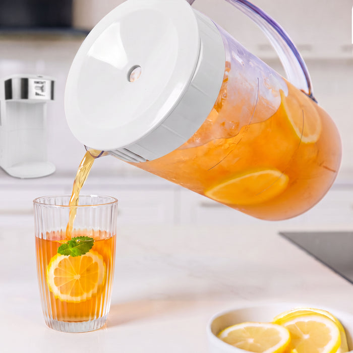 HomeCraft 3-Quart White Café' Ice Tea and Iced Coffee Brewing System