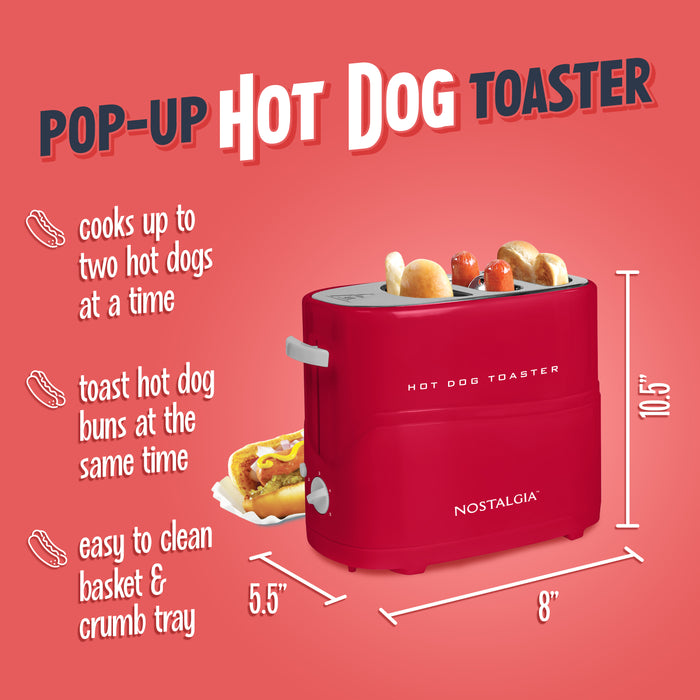 Nostalgia Pop-Up Hot Dog Toaster