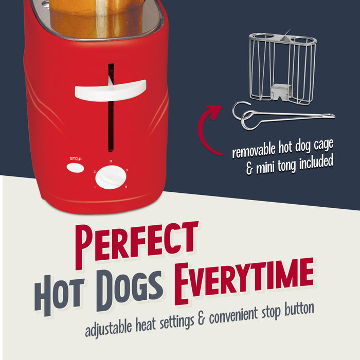 Nostalgia Pop-Up Hot Dog Toaster