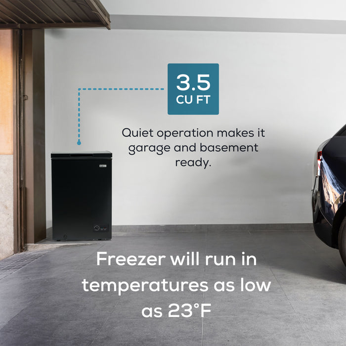 Igloo 3.5 Cu. Ft. Chest Freezer, Black