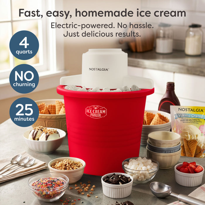 4-Quart Electric Ice Cream Maker