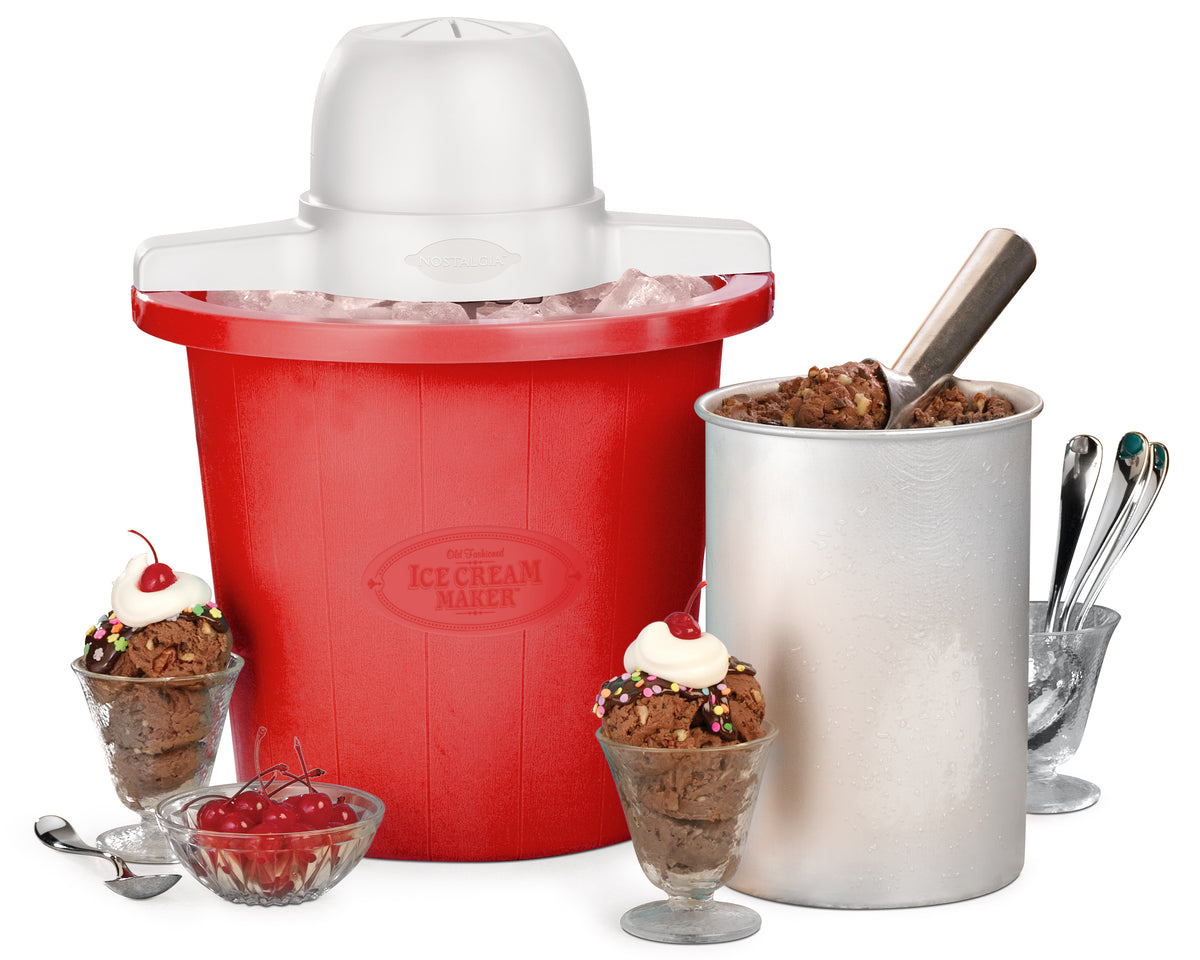 4 Quart Electric Ice Cream Maker Nostalgia Products