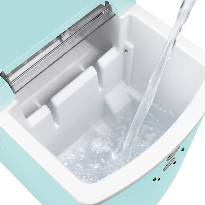 Igloo 33-Pound Automatic Portable Countertop Ice Maker Machine, Aqua