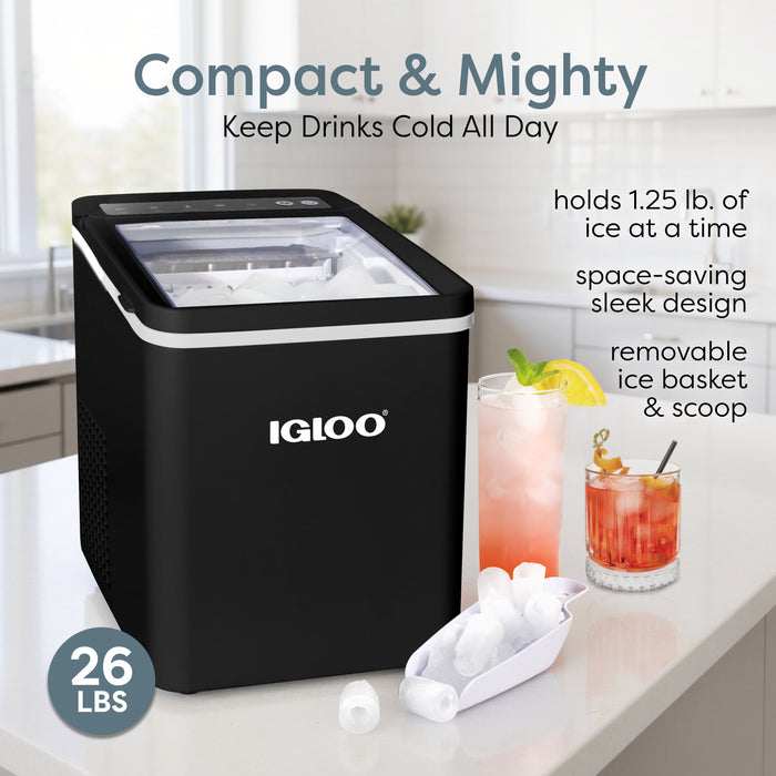 Igloo 26-Pound Automatic Portable Countertop Ice Maker Machine