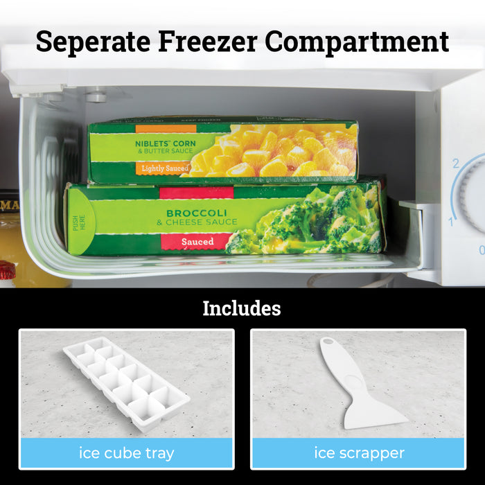 Igloo 1.6 Cu.Ft. Refrigerator With Freezer, White
