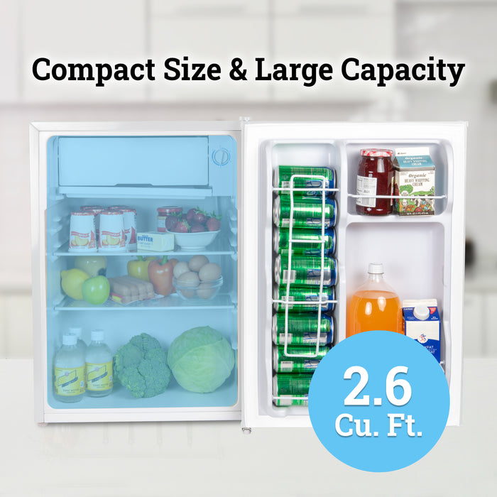 Igloo 2.6 Cu. Ft. Refrigerator w/ Freezer, White