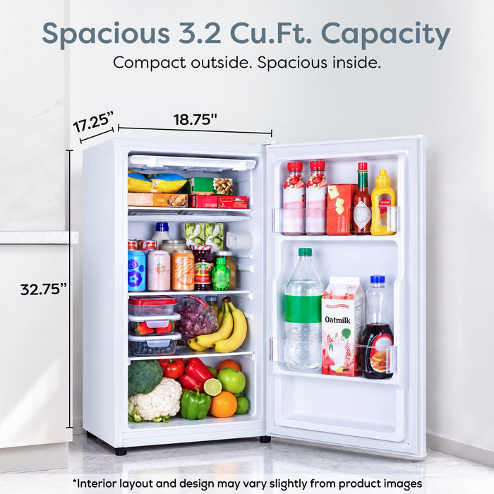 Igloo 3.2 Cu. Ft. Refrigerator w/ Freezer