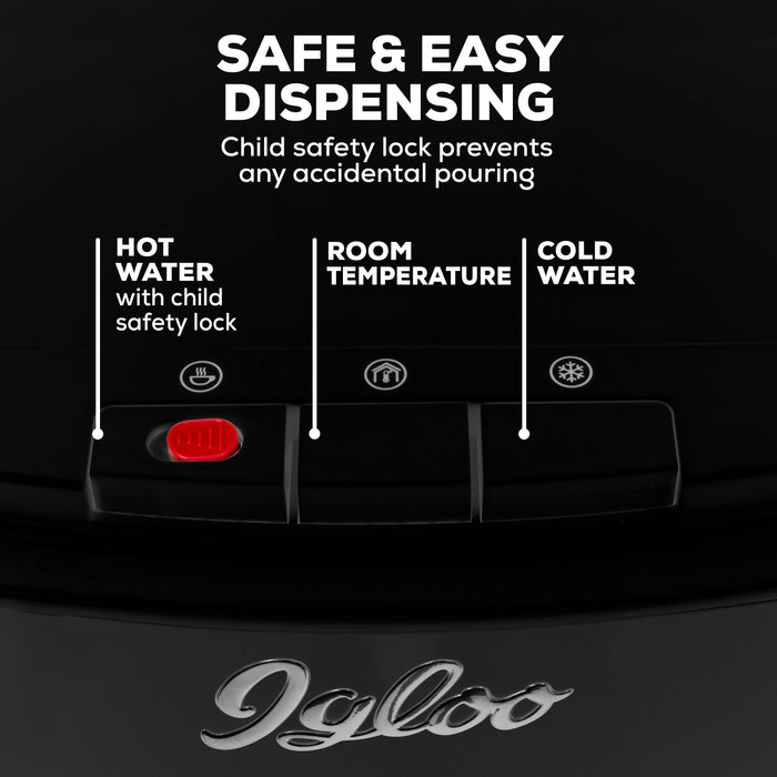 Igloo Retro Hot, Cold & Room Temperature Bottom-Load Water Dispenser