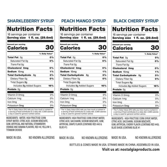 Kool-Aid Snow Cone Syrup Party Kit