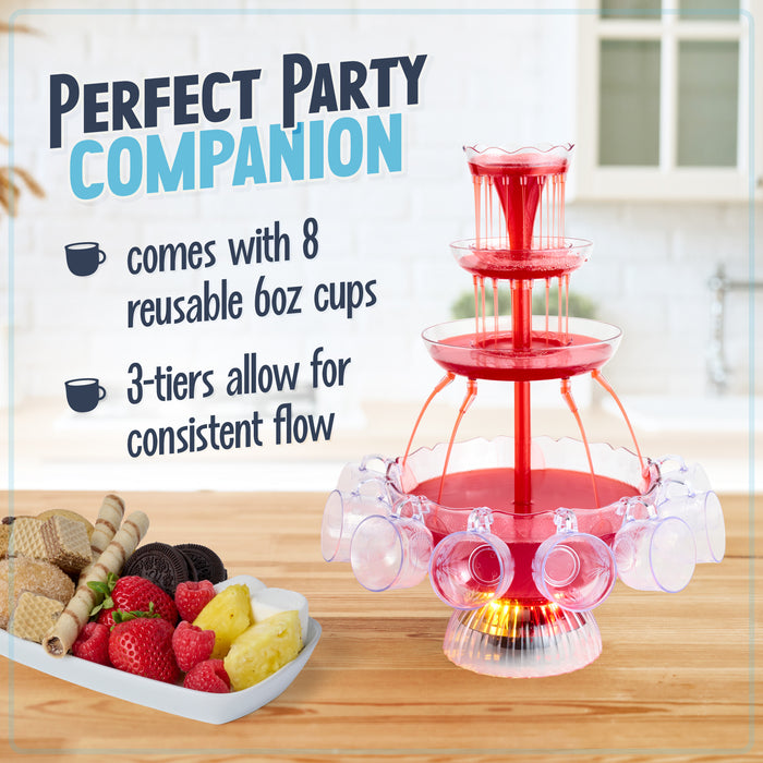 Sparkling and Safe party champagne fountain for All Festivals