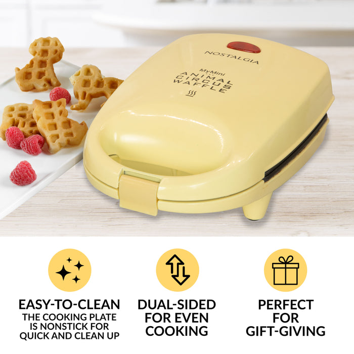 MyMini™ Animal Circus Waffle Maker, Yellow