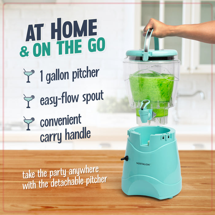 1-Gallon Margarita Slush Machine, Aqua — Nostalgia Products