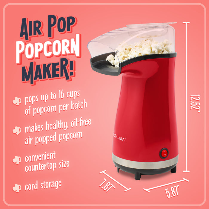 Air-Pop Popcorn Maker, Red