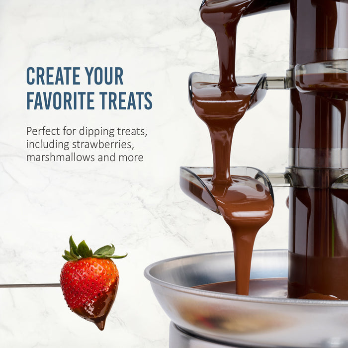 2-Pound Stainless Steel Cascading Fondue Fountain