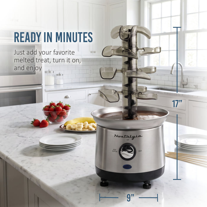 2-Pound Stainless Steel Cascading Fondue Fountain