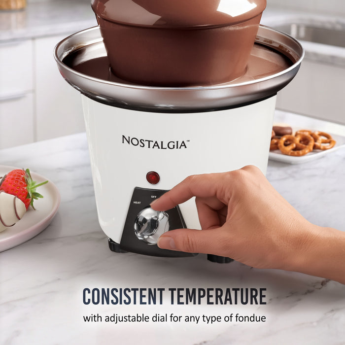 Nostalgia 3-Tier Chocolate Fondue Fountain