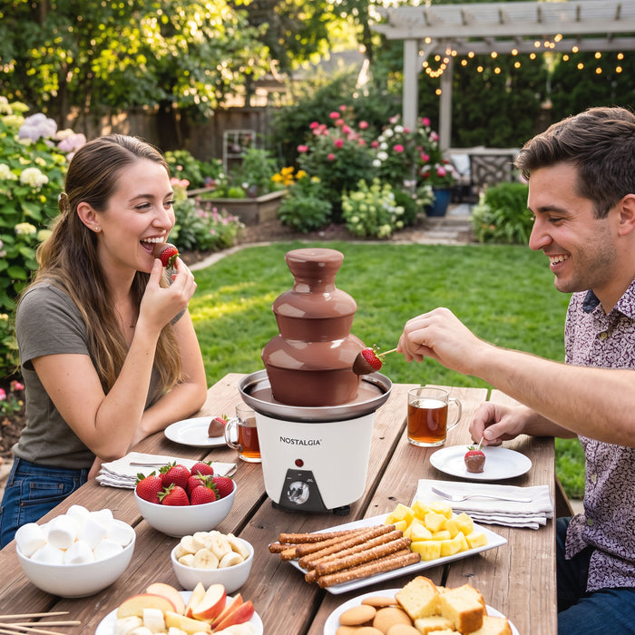 Nostalgia 3-Tier Chocolate Fondue Fountain