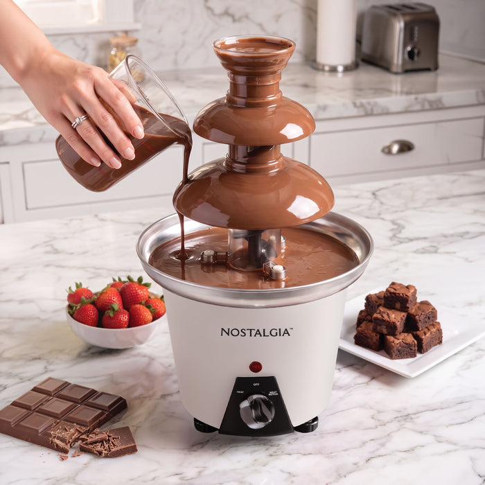 Nostalgia 3-Tier Chocolate Fondue Fountain