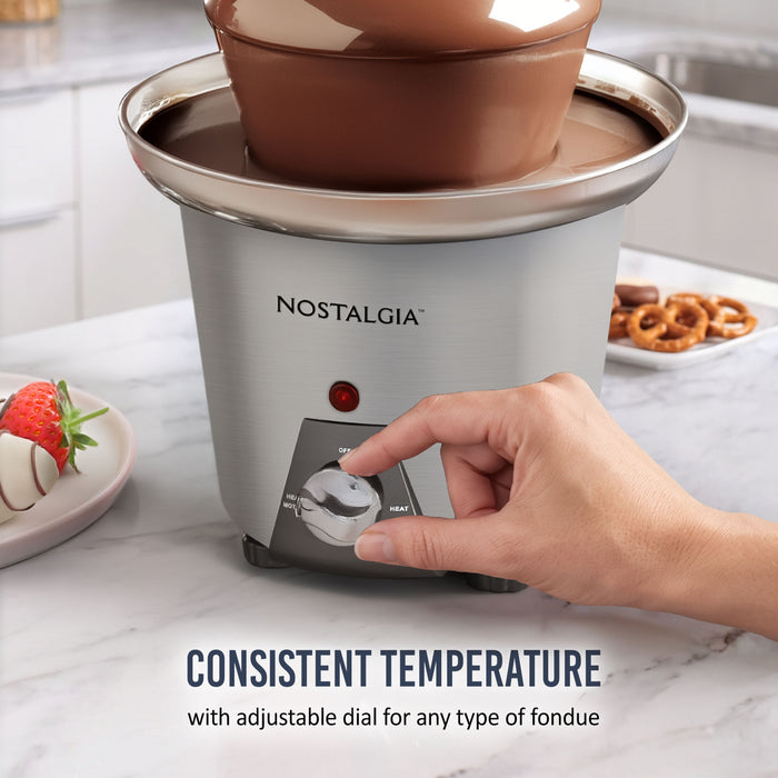 Nostalgia 3-Tier Chocolate Fondue Fountain