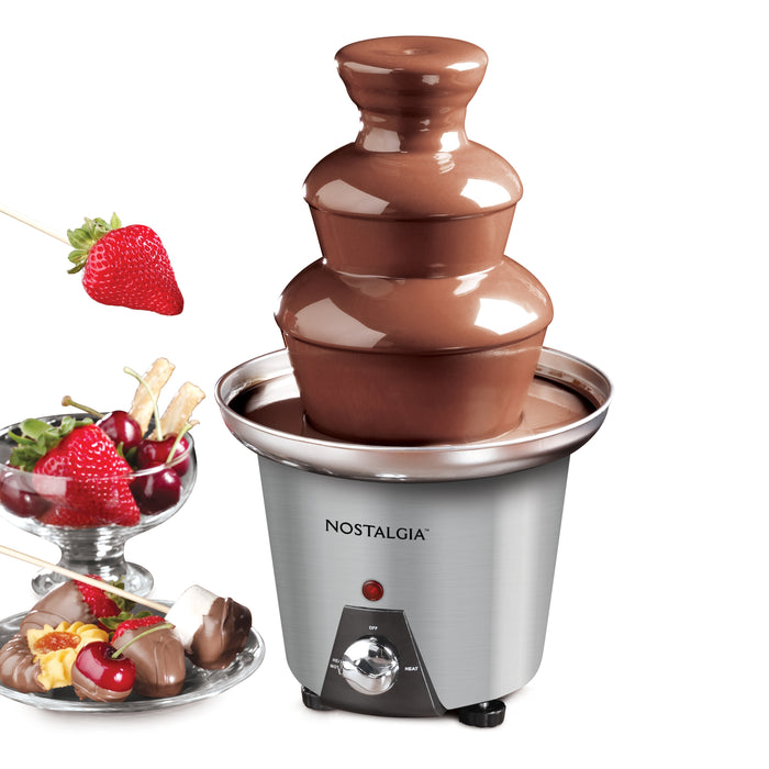Nostalgia 3-Tier Chocolate Fondue Fountain