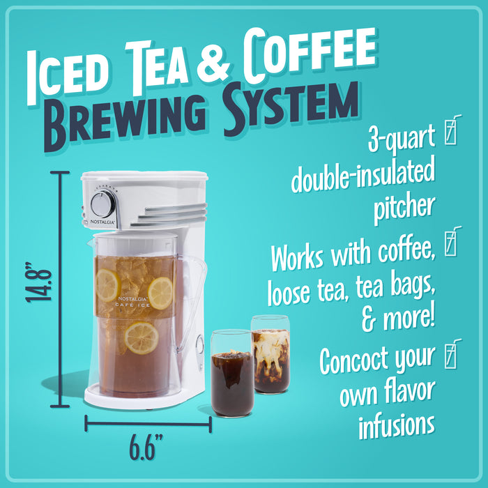 Café' Ice 3-Quart Iced Coffee and Tea Brewing System